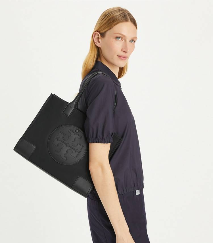 Women Tote Bags Black Small Ella Tote Bag Tory Burch - Image 3