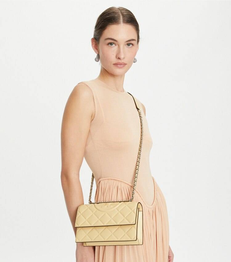 Women Vanilla Soft Serve Shoulder Bags Tory Burch Small Fleming Convertible Shoulder Bag - Image 2
