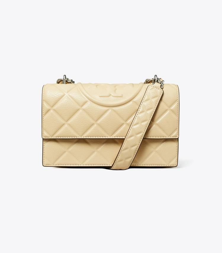 Women Vanilla Soft Serve Shoulder Bags Tory Burch Small Fleming Convertible Shoulder Bag - Image 3