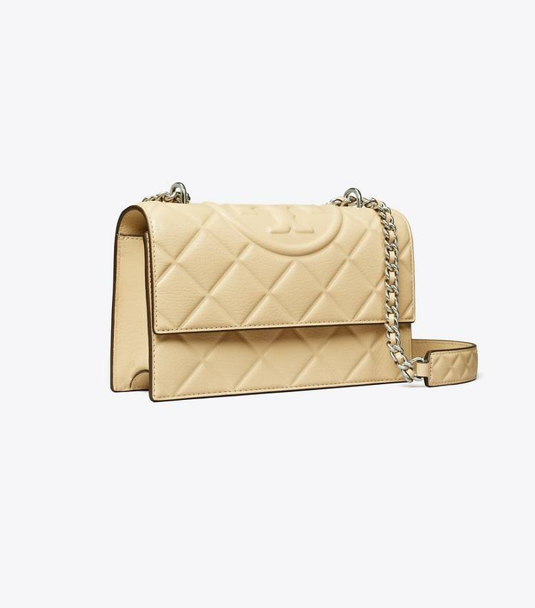 Women Vanilla Soft Serve Shoulder Bags Tory Burch Small Fleming Convertible Shoulder Bag