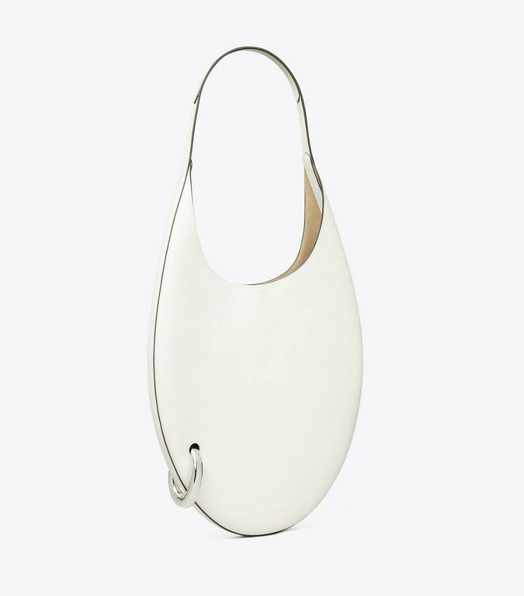 Women Whitewash Tory Burch Shoulder Bags Pierced Handbag