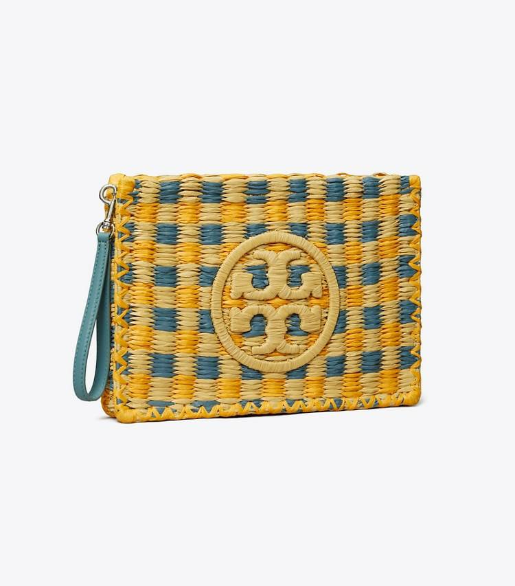 Wristlets Deep Turquoise Ella Hand-Crocheted Pouch Tory Burch Women