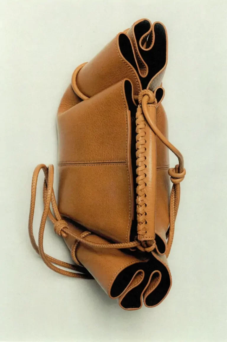 Arta Mini - Pleated Crossbody Bag Crossbody Bags Mustard Hereu Women
