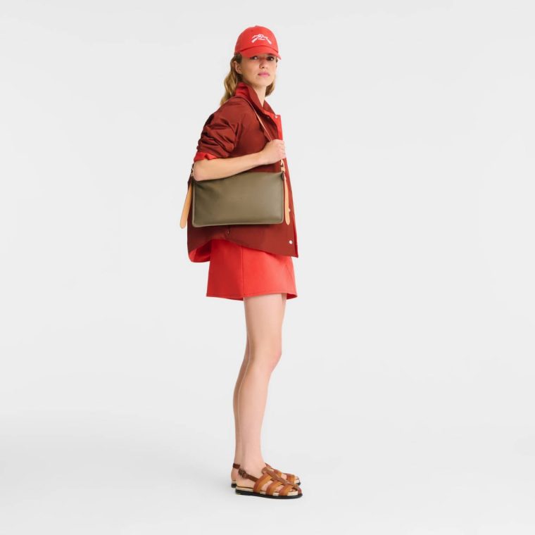 Artichoke Leather Bags Longchamp Women Smoothie M Crossbody Bag Artichoke - Leather - Image 2
