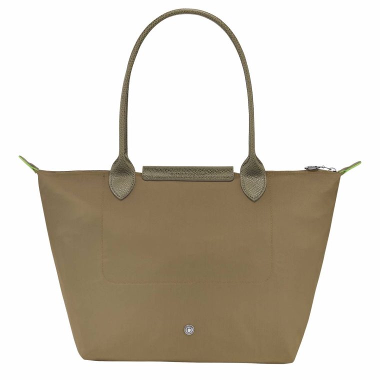 Artichoke Longchamp Shoulder Bags Women Le Pliage Green M Tote Bag Artichoke - Recycled Canvas - Image 2