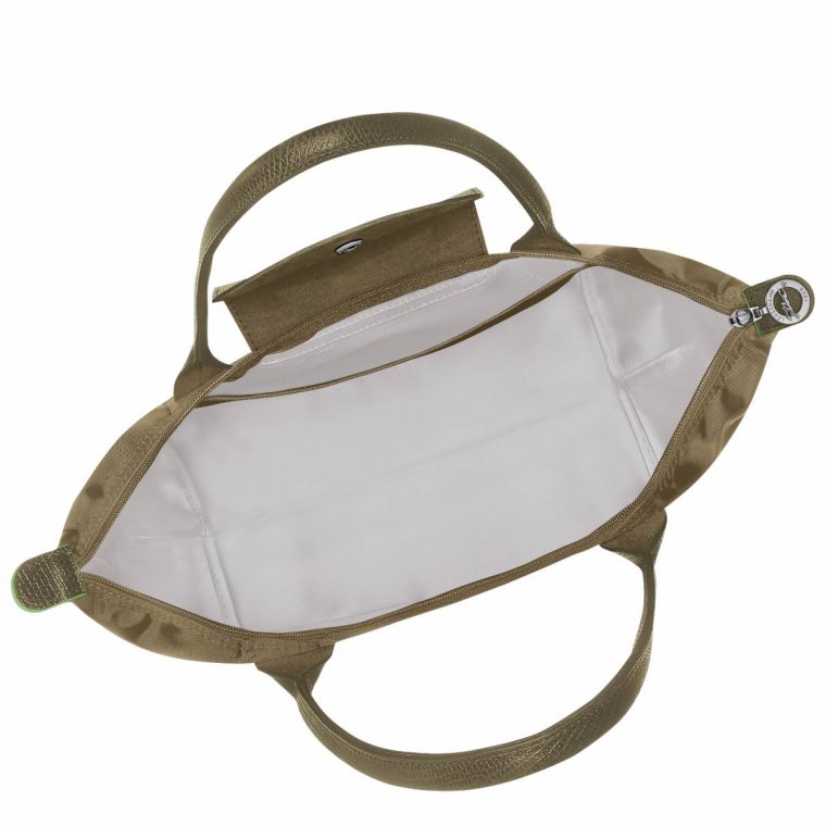 Artichoke Longchamp Shoulder Bags Women Le Pliage Green M Tote Bag Artichoke - Recycled Canvas - Image 3