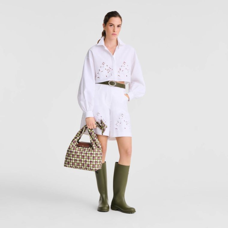 Artichoke Women Shoulder Bags Le Pliage Collection M Shoulder Bag Artichoke - Canvas Longchamp - Image 2