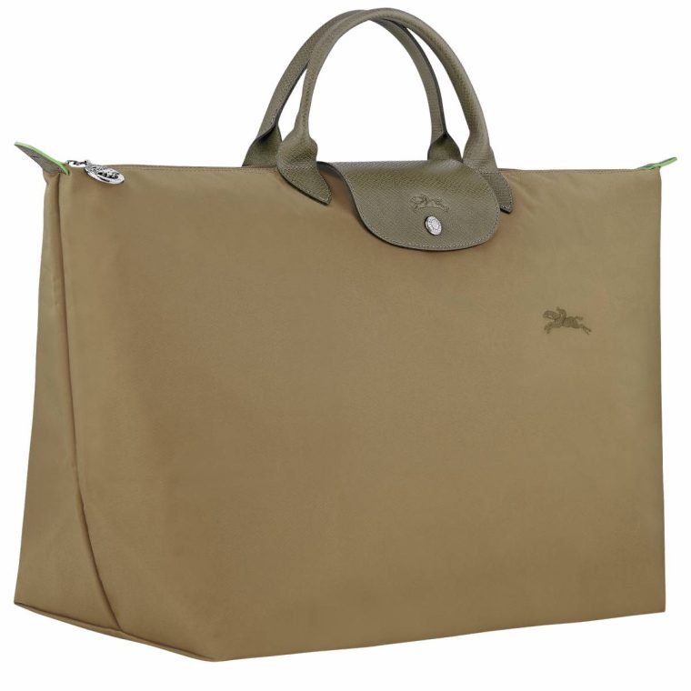 Artichoke Women Travel Bags Longchamp Le Pliage Green L Travel Bag Artichoke - Recycled Canvas - Image 2