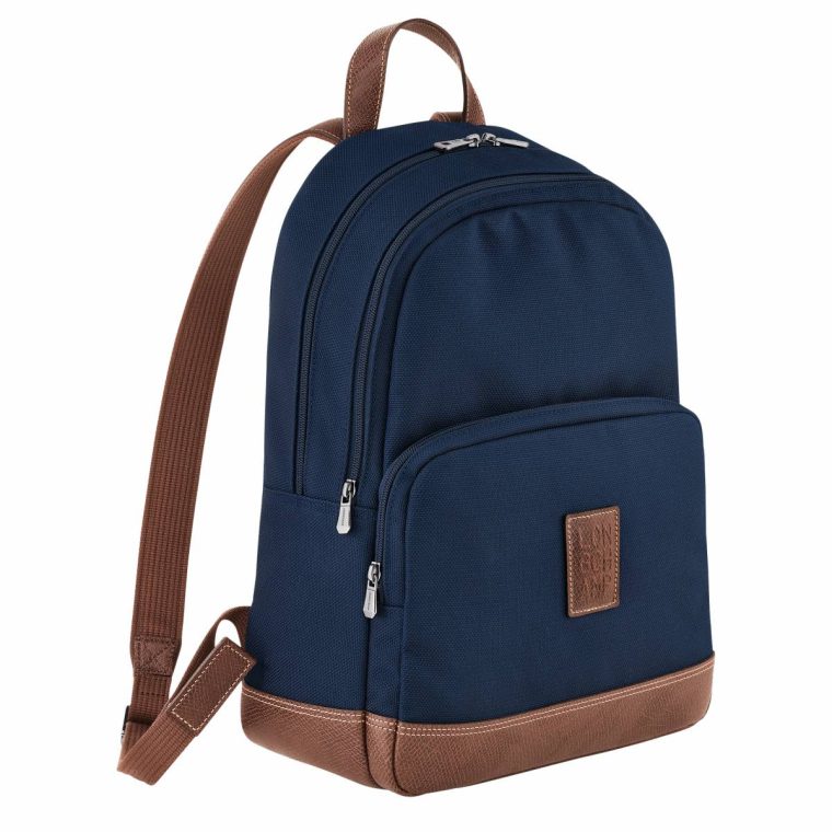 Backpacks Blue Boxford Backpack Blue - Recycled Canvas Men Longchamp - Image 2