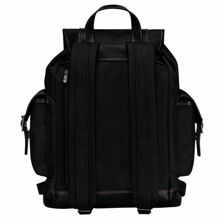 Backpacks Boxford Backpack Black - Recycled Canvas Men Black Longchamp - Image 3