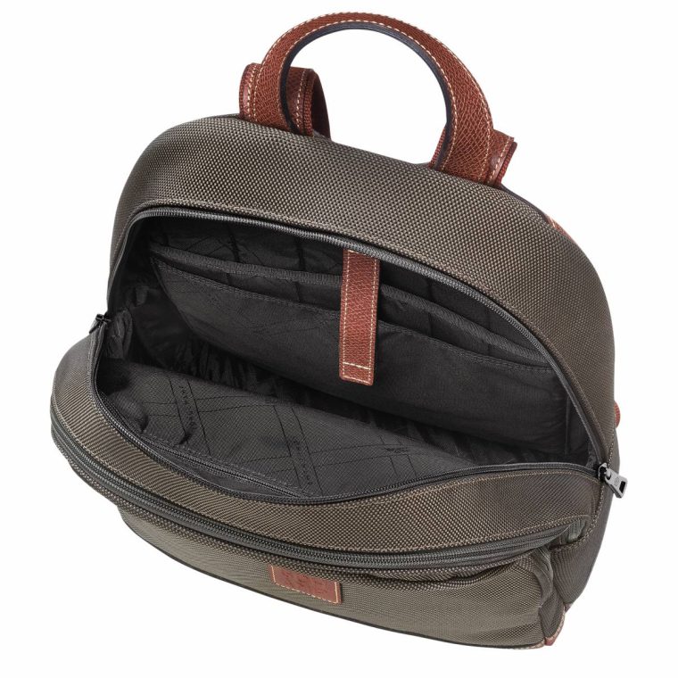 Backpacks Brown Men Longchamp Boxford Backpack Brown - Recycled Canvas - Image 4