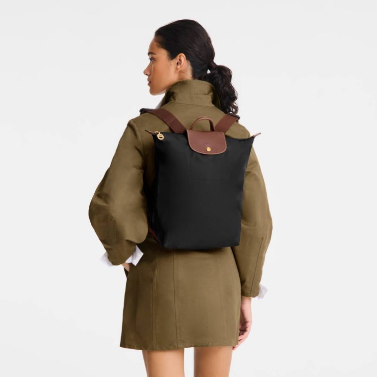 Backpacks Le Pliage Original M Backpack Black - Canvas Longchamp Women Black - Image 2