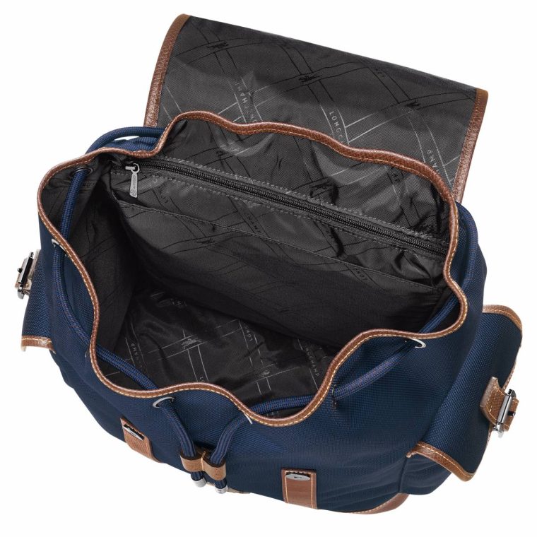 Backpacks Longchamp Blue Boxford Backpack Blue - Recycled Canvas Men - Image 4