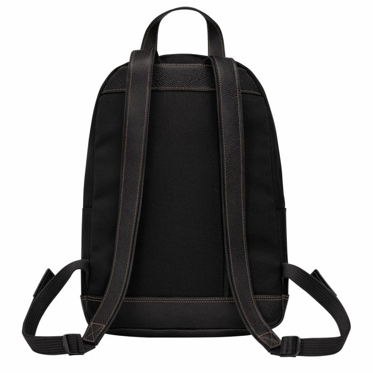 Backpacks Men Boxford Backpack Black - Recycled Canvas Longchamp Black - Image 3