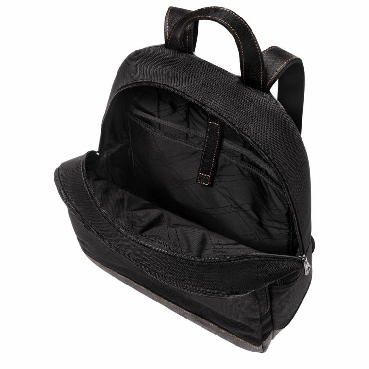 Backpacks Men Boxford Backpack Black - Recycled Canvas Longchamp Black - Image 4