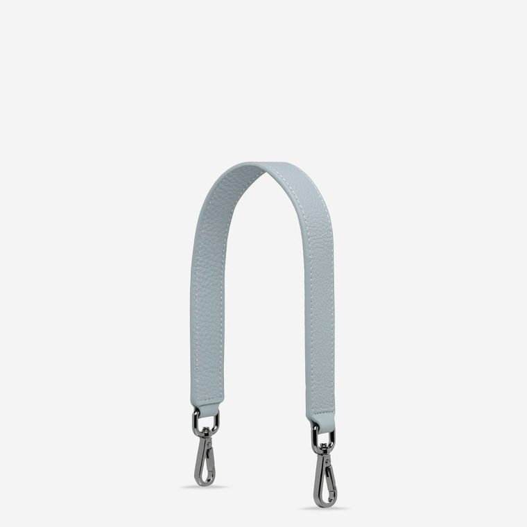 Bag Straps Leather Strap Short - Powder Blue Women Powder Blue Status Anxiety