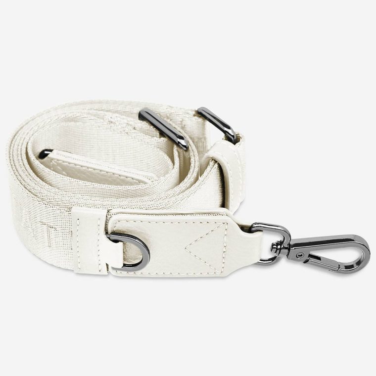 Bag Straps Women Status Anxiety Chalk Web Strap Thin - Chalk - Image 3
