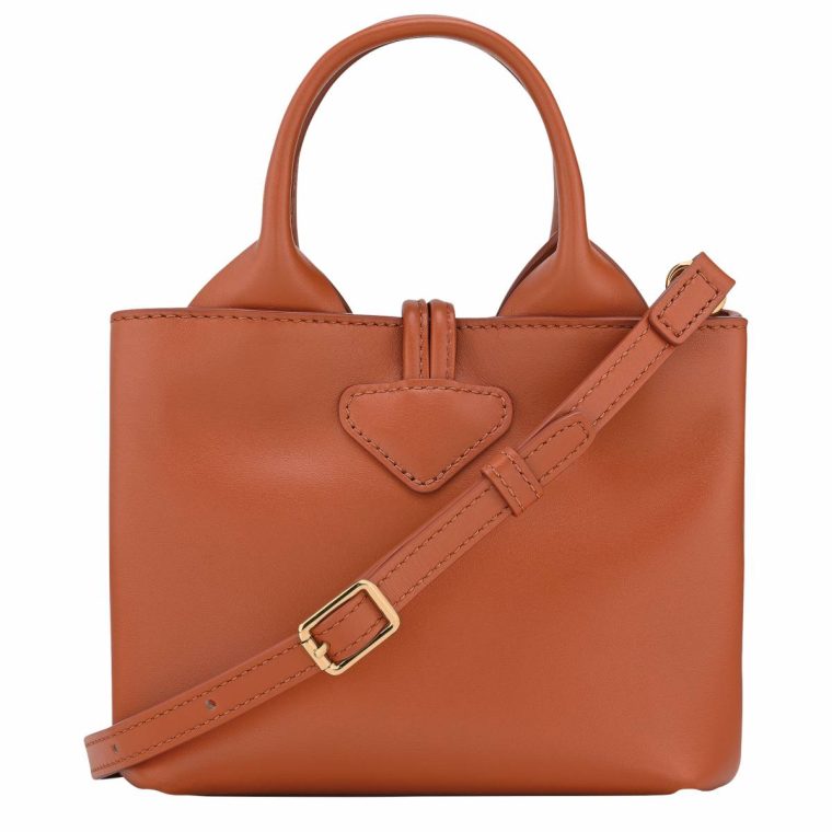 Bark Women Leather Bags Le Roseau Xs Handbag Bark - Leather Longchamp - Image 4