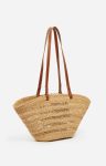 Baskets Small Reed Basket Elephant Grass Vanessa Bruno Cognac Women - Image 4
