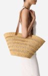 Baskets Women Cognac Large Reed Basket Elephant Grass Vanessa Bruno - Image 3