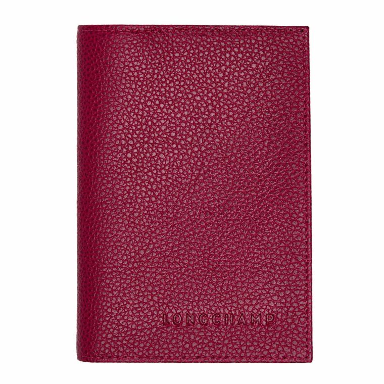 Beetroot Le Foulonné Passport Cover Beetroot - Leather Longchamp Women Pouches & Cases - Image 3