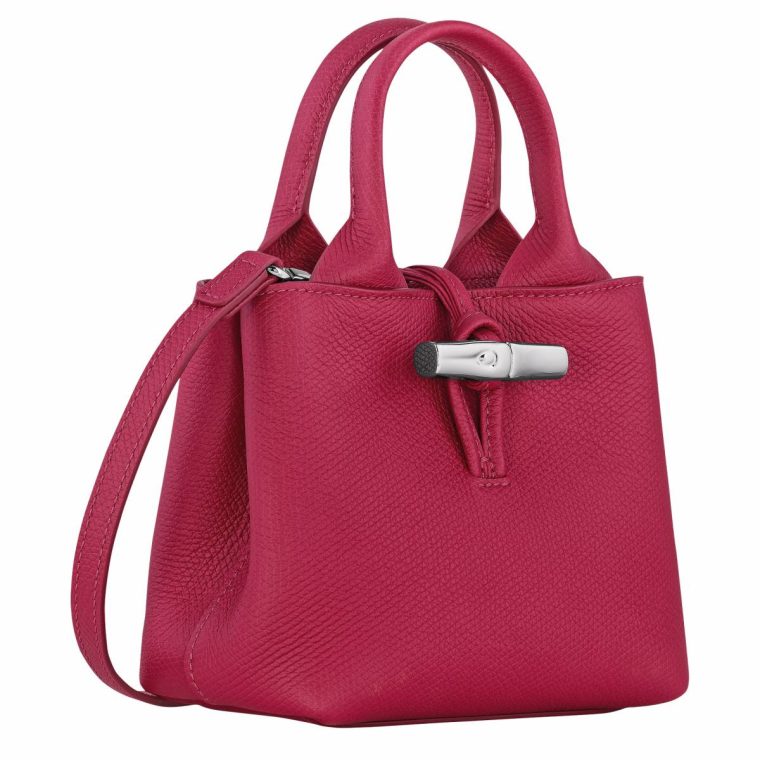 Beetroot Leather Bags Longchamp Women Le Roseau Xs Handbag Beetroot - Leather - Image 3