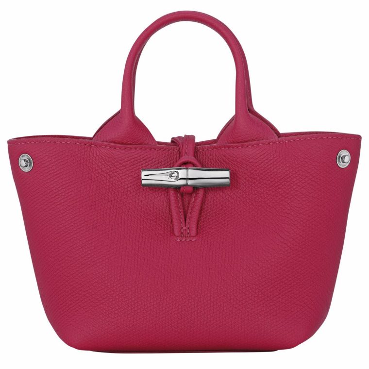 Beetroot Leather Bags Longchamp Women Le Roseau Xs Handbag Beetroot - Leather - Image 5