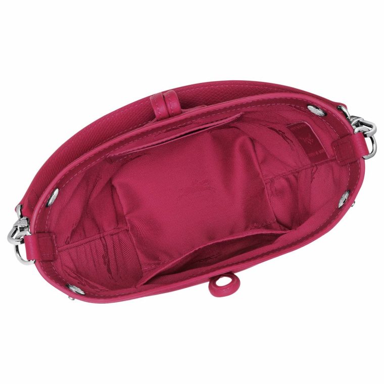 Beetroot Leather Bags Women Longchamp Le Roseau Xs Bucket Bag Beetroot - Leather - Image 5