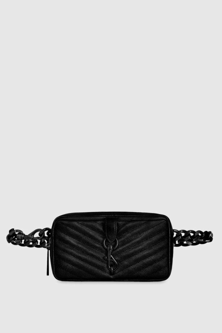 Belt Bag Rebecca Minkoff Women Edie Belt Bag Black-Black-Shellac