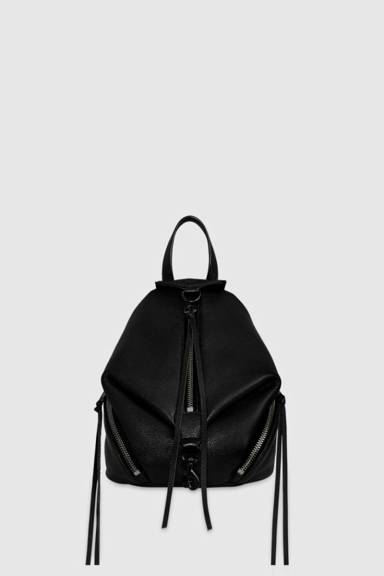 Black-Black-Shellac Convertible Mini Julian Backpack Backpack Women Rebecca Minkoff