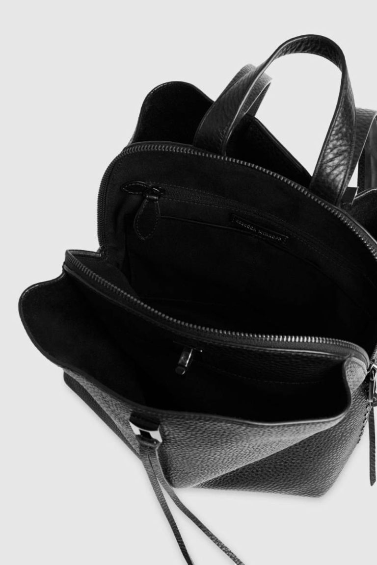 Black-Black-Shellac Darren Medium Backpack Women Rebecca Minkoff Backpack - Image 3