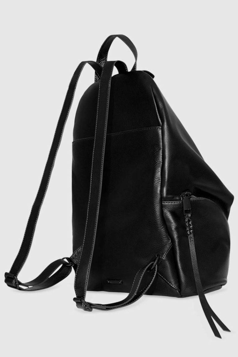 Black-Black-Shellac Women Jumbo Julian Backpack - Black Rebecca Minkoff Backpack - Image 2