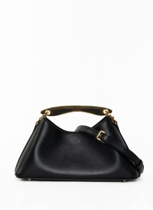 Black Boomerang Women Elleme Mini Boomerang Leather Black - Gold - Image 4
