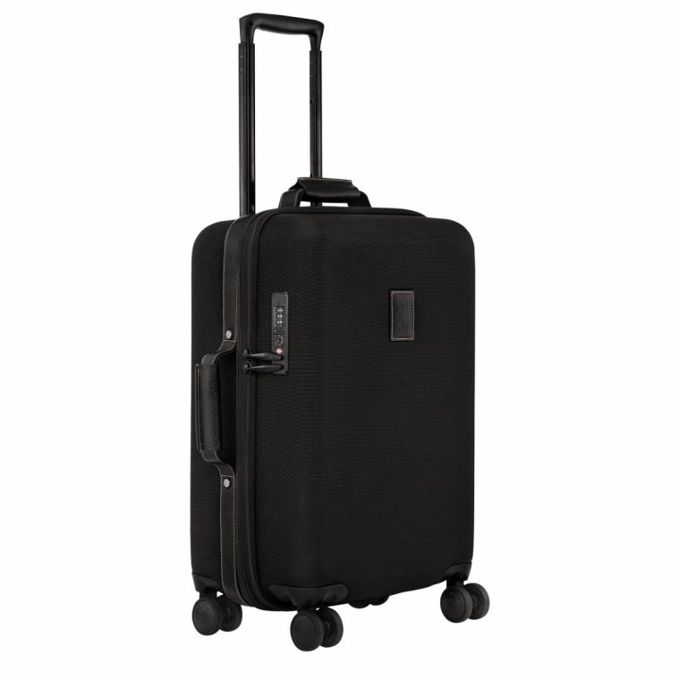 Black Boxford S Carry-On Black - Recycled Canvas Longchamp Suitcases Women - Image 2