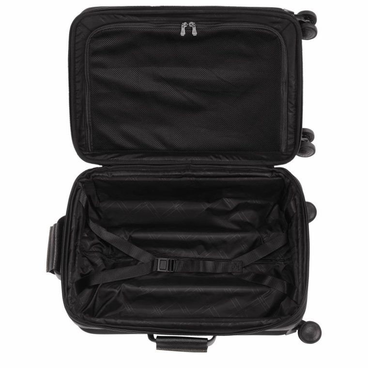 Black Boxford S Carry-On Black - Recycled Canvas Longchamp Suitcases Women - Image 3
