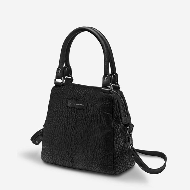 Black Bubble Women Status Anxiety Handbags Last Mountains Bag - Black Bubble - Image 3