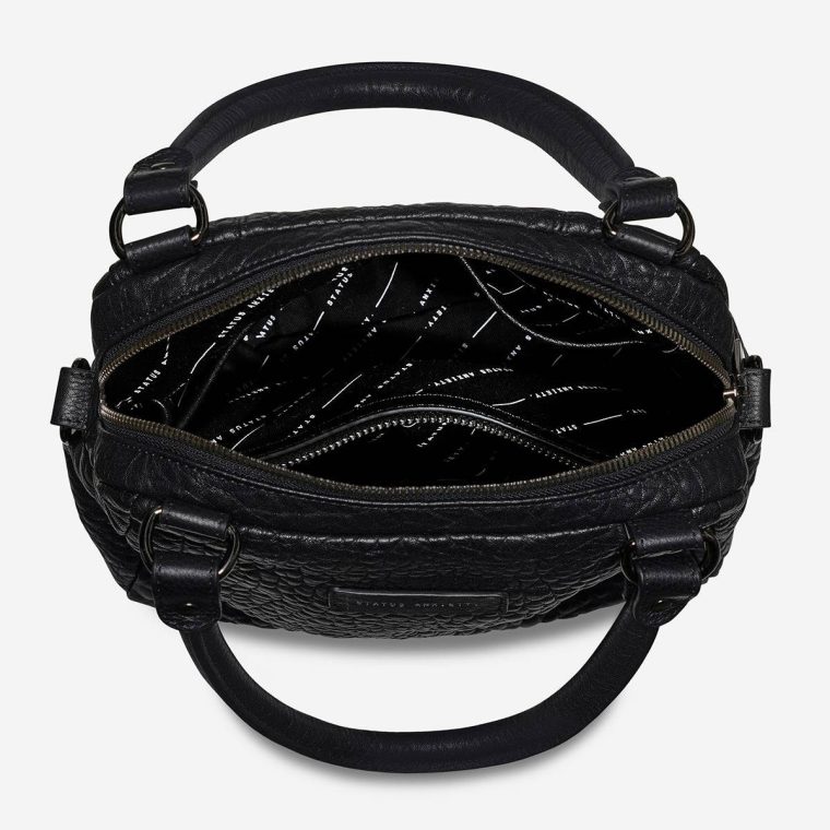 Black Bubble Women Status Anxiety Handbags Last Mountains Bag - Black Bubble - Image 5