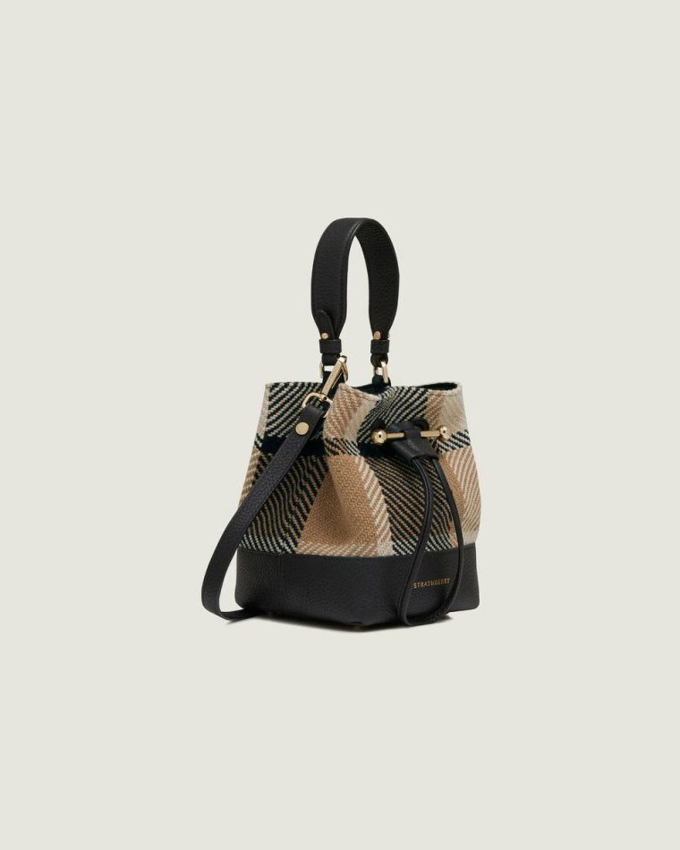 Black/Camel Tartan Totes & Top Handle Bags Osette Strathberry Women - Image 2