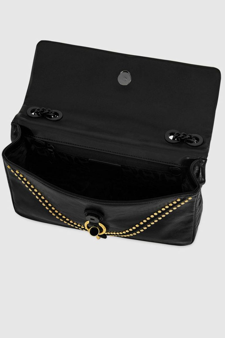 Black Crossbody Bag Rebecca Minkoff Edie Medium Crossbody V Studded Women - Image 3