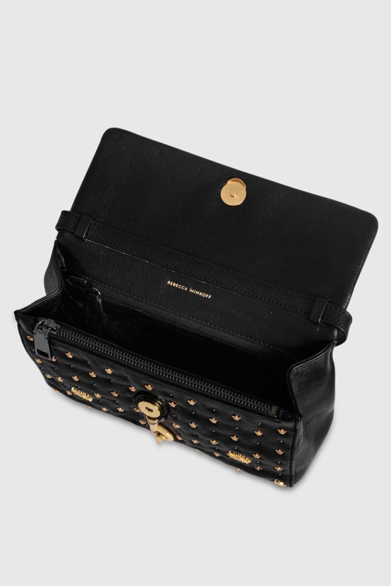 Black Crossbody Bag Women Edie Crossbody With Evil Eye Rebecca Minkoff - Image 3