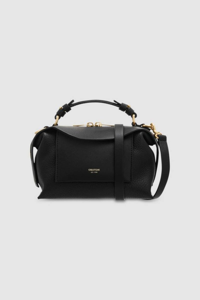 Black Crossbody Oroton Mica Mini Bowler Womne