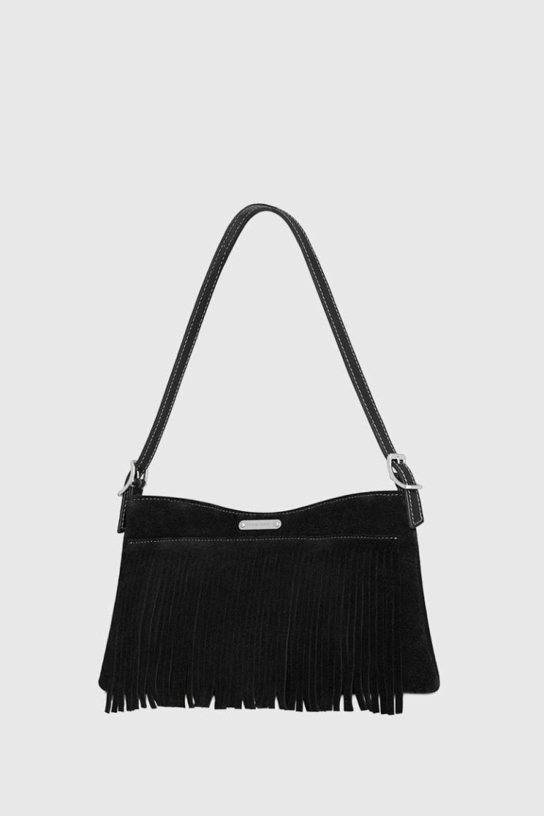 Black Fringe Baguette Rebecca Minkoff Fringe Baguette Women - Image 2