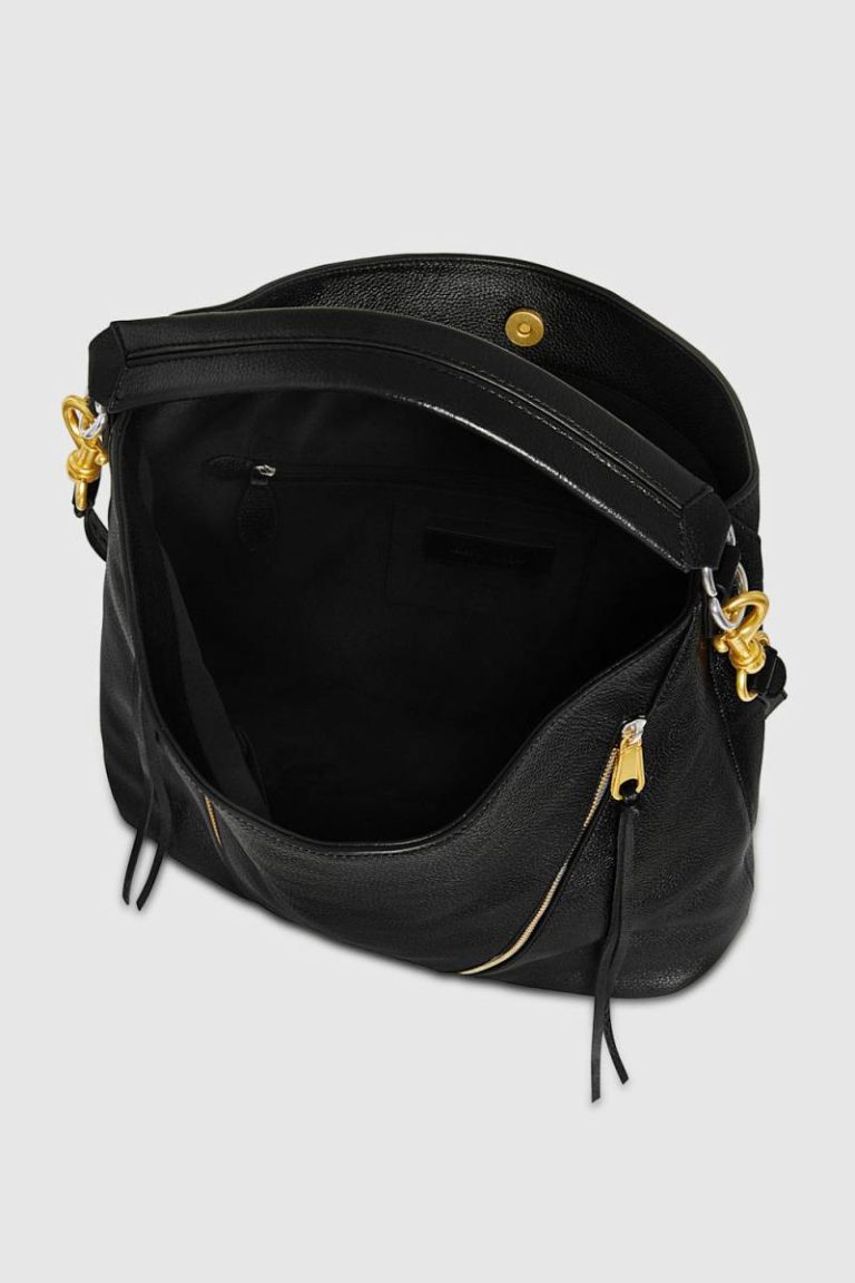 Black Hobo Bag Rebecca Minkoff Women Moto Double Zip Hobo - Image 3