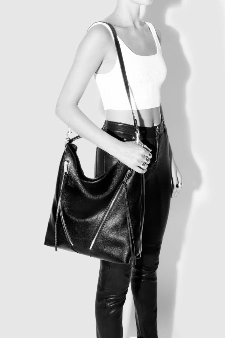 Black Hobo Bag Rebecca Minkoff Women Moto Double Zip Hobo - Image 4
