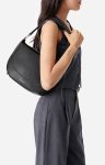 Black Large Leather Daily Bag Smooth Leather Shoulder Bags Women Vanessa Bruno - Image 2