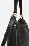 Black Large Leather Daily Bag Smooth Leather Shoulder Bags Women Vanessa Bruno - Image 5