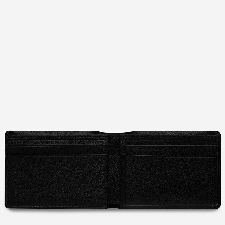 Black Men Jonah Wallet - Black Status Anxiety Bi-Fold - Image 4