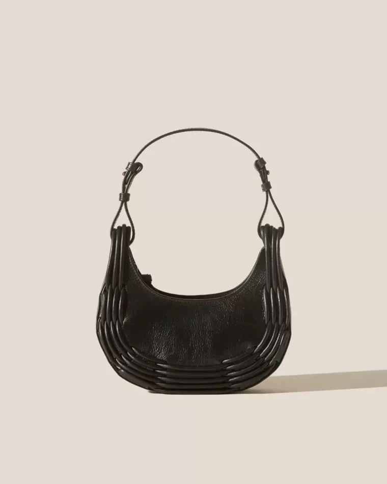 Black Pinar Shoulder - Braided Detail Shoulder Bag Women Shoulder Bags Hereu