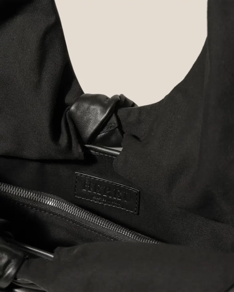 Black Quini - Bow Detail Shoulder Bag Hereu Shoulder Bags Women - Image 4