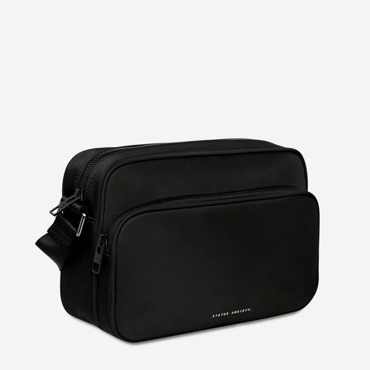 Black Rani Recycled Bag - Black Status Anxiety Crossbody Women - Image 4